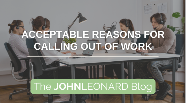 Acceptable Reasons for Calling Out of Work