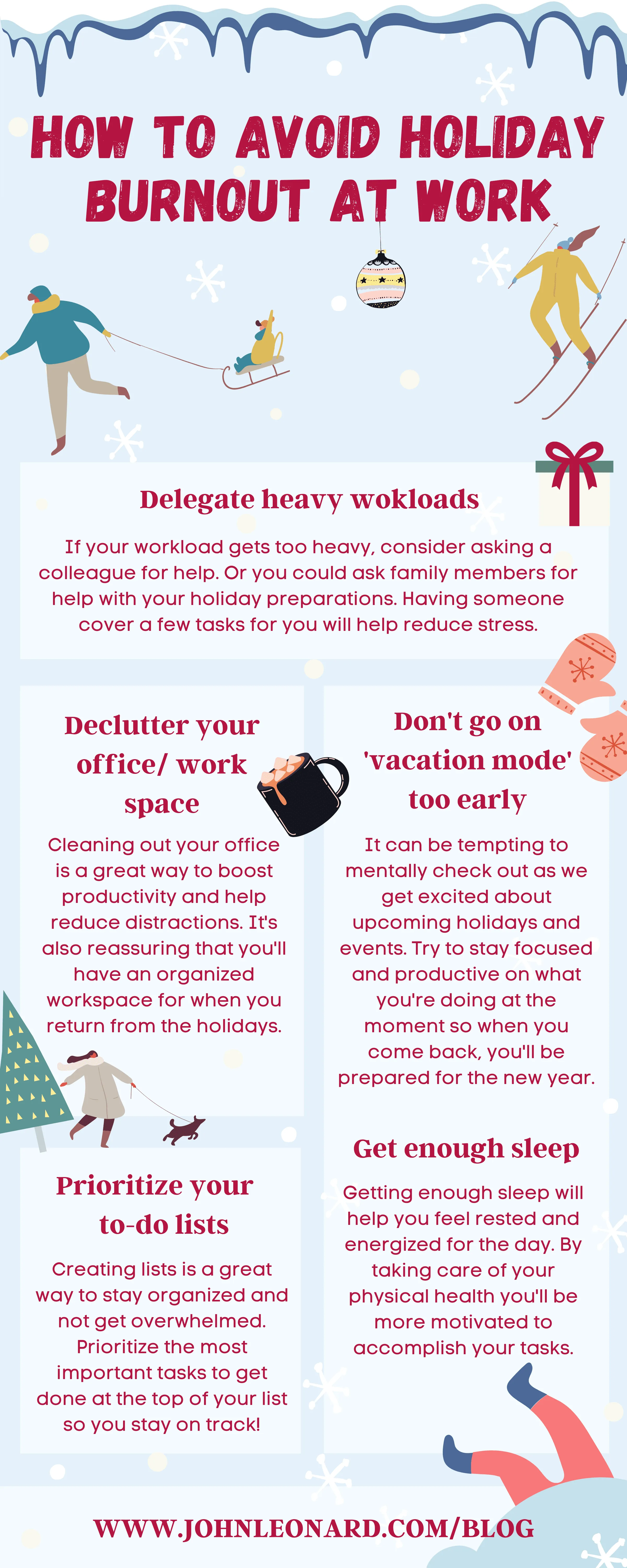 How to avoid holiday burnout at work (infographic) (1)