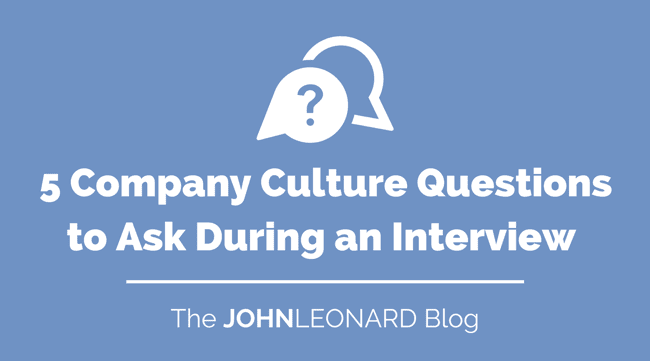 5 Company Culture Questions to Ask During an Interview 