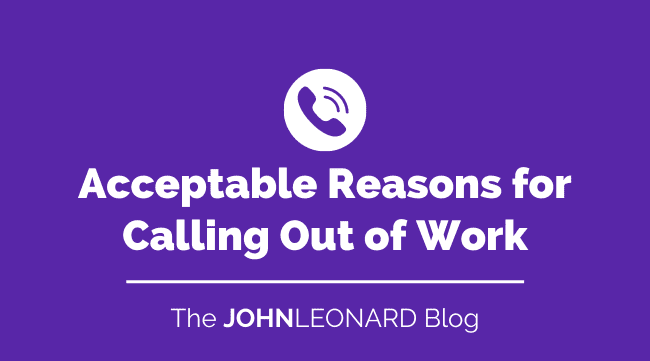 Acceptable Reasons for Calling Out of Work (2)