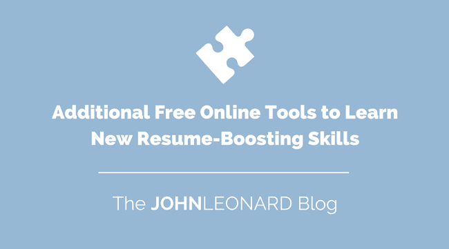 Additional Free Online Tools to Learn New Resume-Boosting Skills
