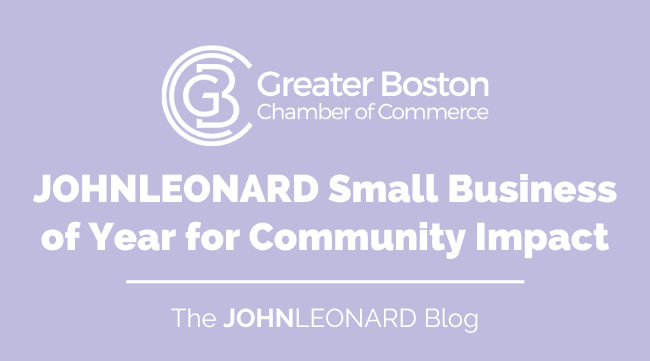JOHNLEONARD Small Business of the Year for Community Impact