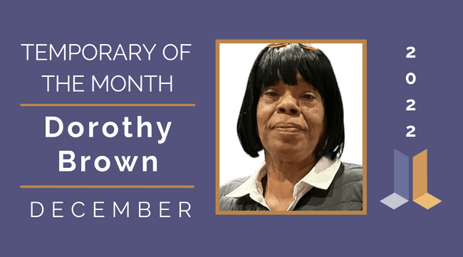 Congratulations to Dorothy Brown!