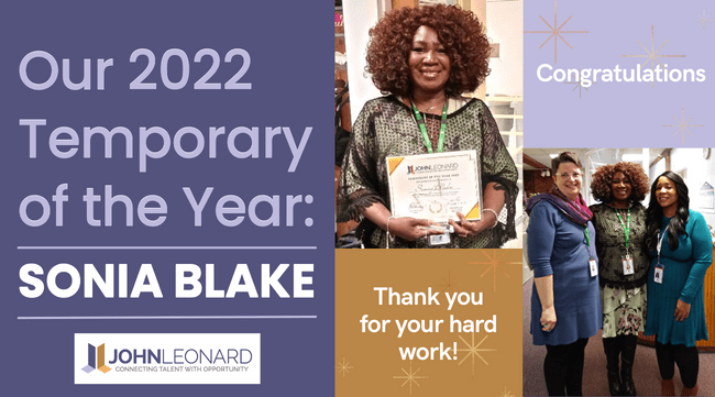Our 2022 Temporary of the Year: Sonia Blake