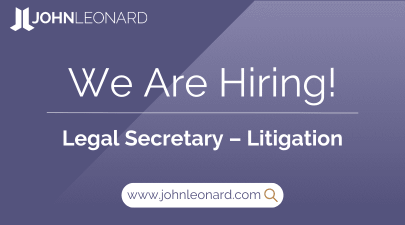 Legal Secretary – Litigation