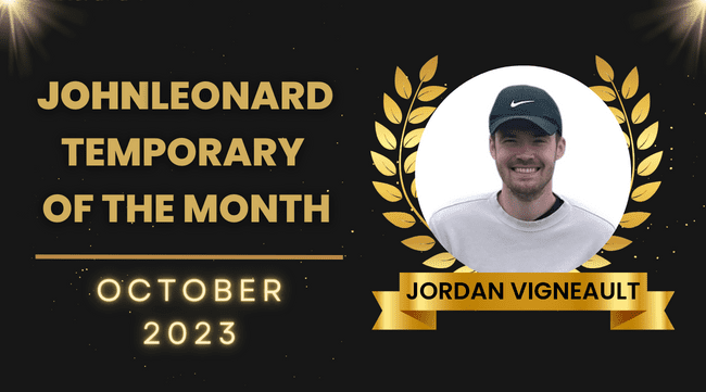 Congratulations to Jordan Vigneault!