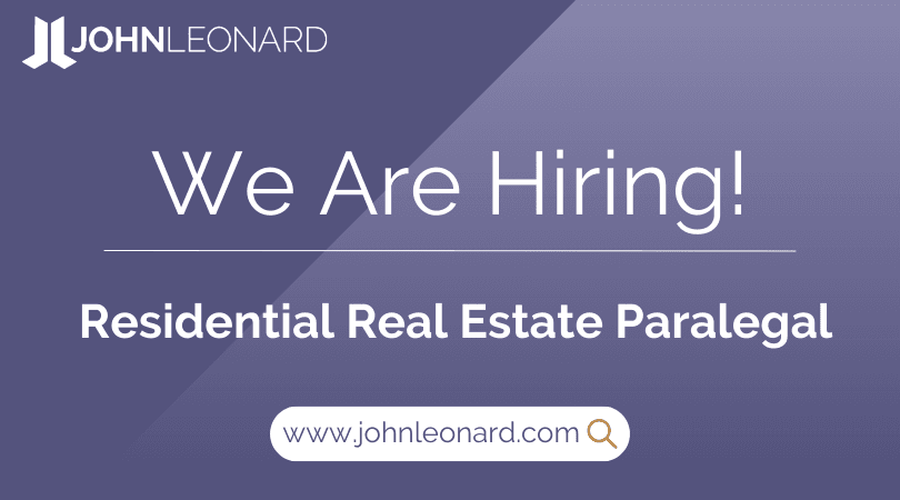 Residential Real Estate Paralegal #32099