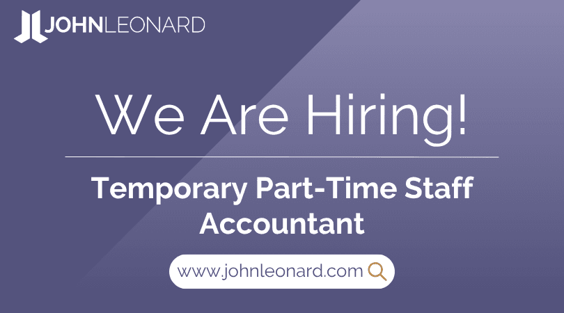 Temporary Part-Time Staff Accountant #32451