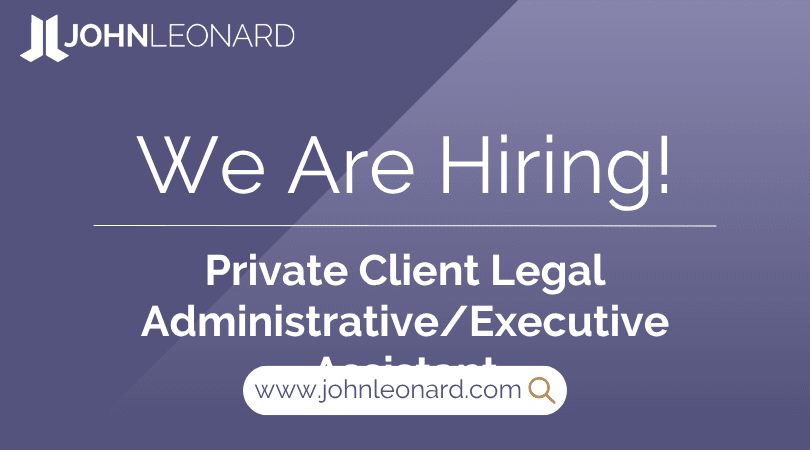 Private Client Legal Administrative/Executive Assistant #32609